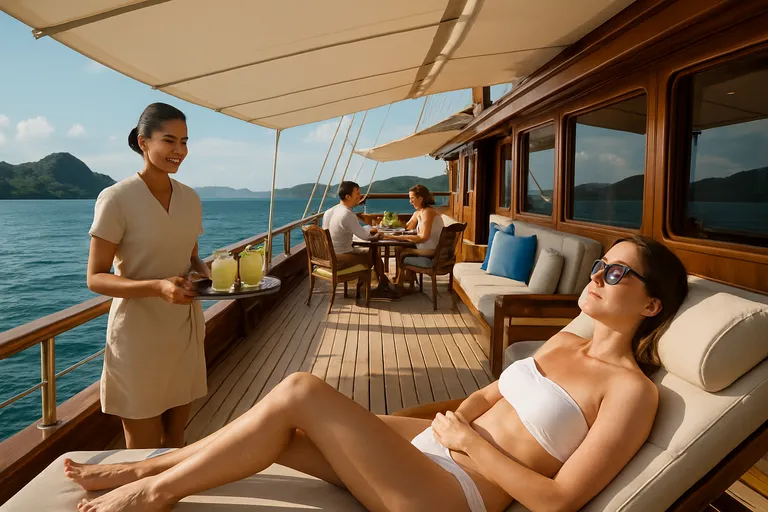 Het leven aan boord van een luxe jacht