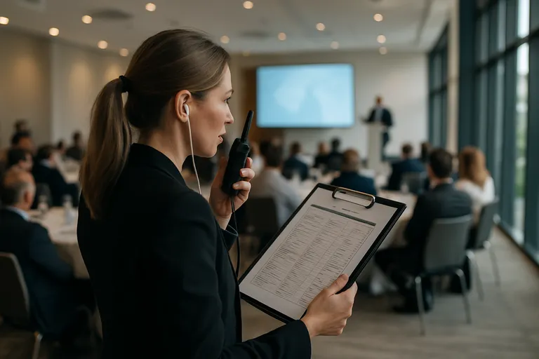 De uitvoering van het evenement